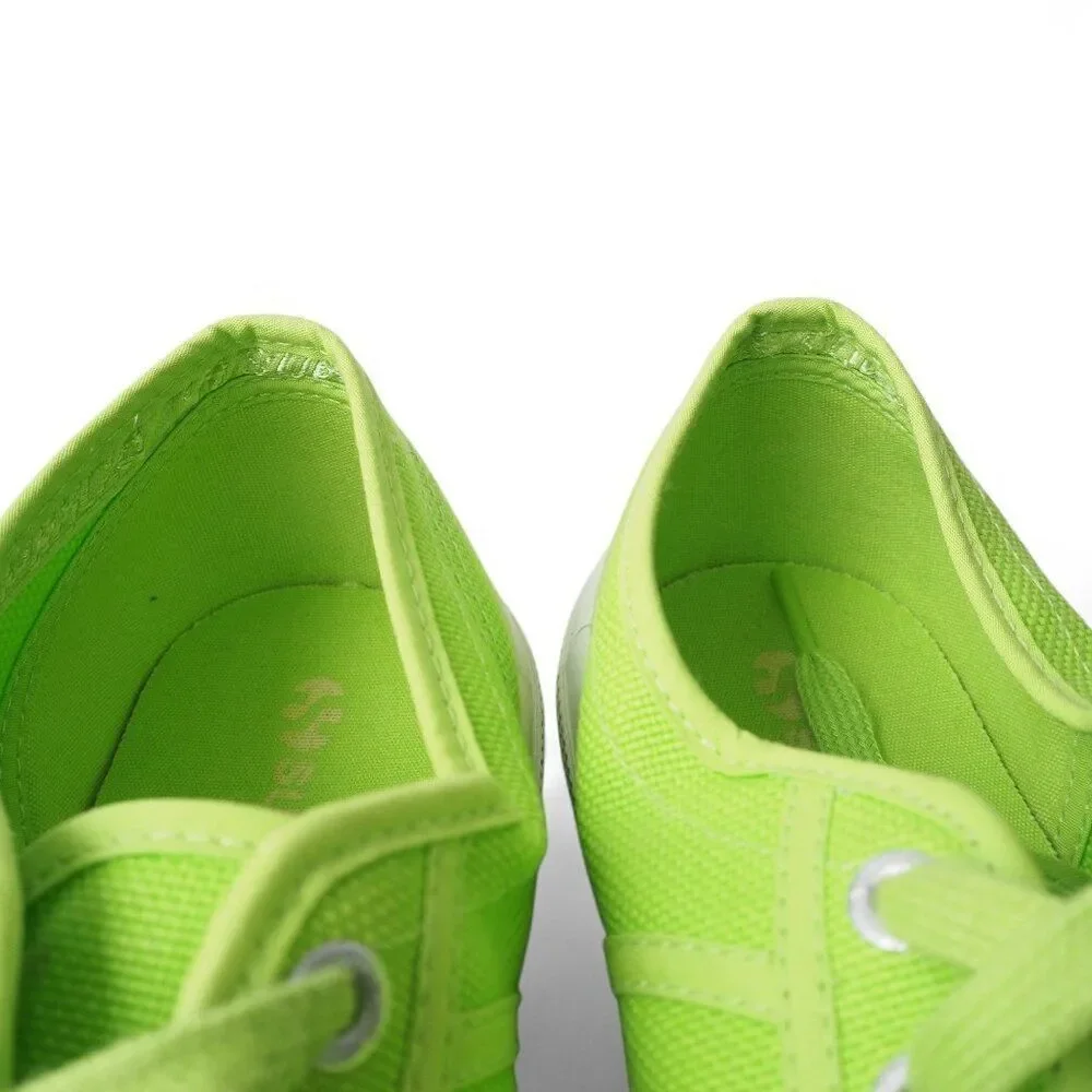 Superga 2750 Cotu Classic Lace-up‎ Sneakers 'Acid Green' Women's 7